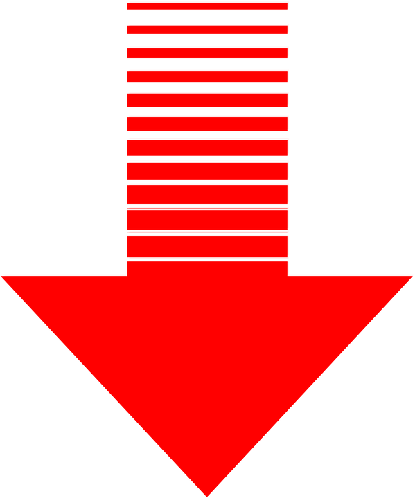 freccia rossa giu